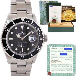 Rolex Submariner Black Men's Watch NEW WITH PAPERS!!